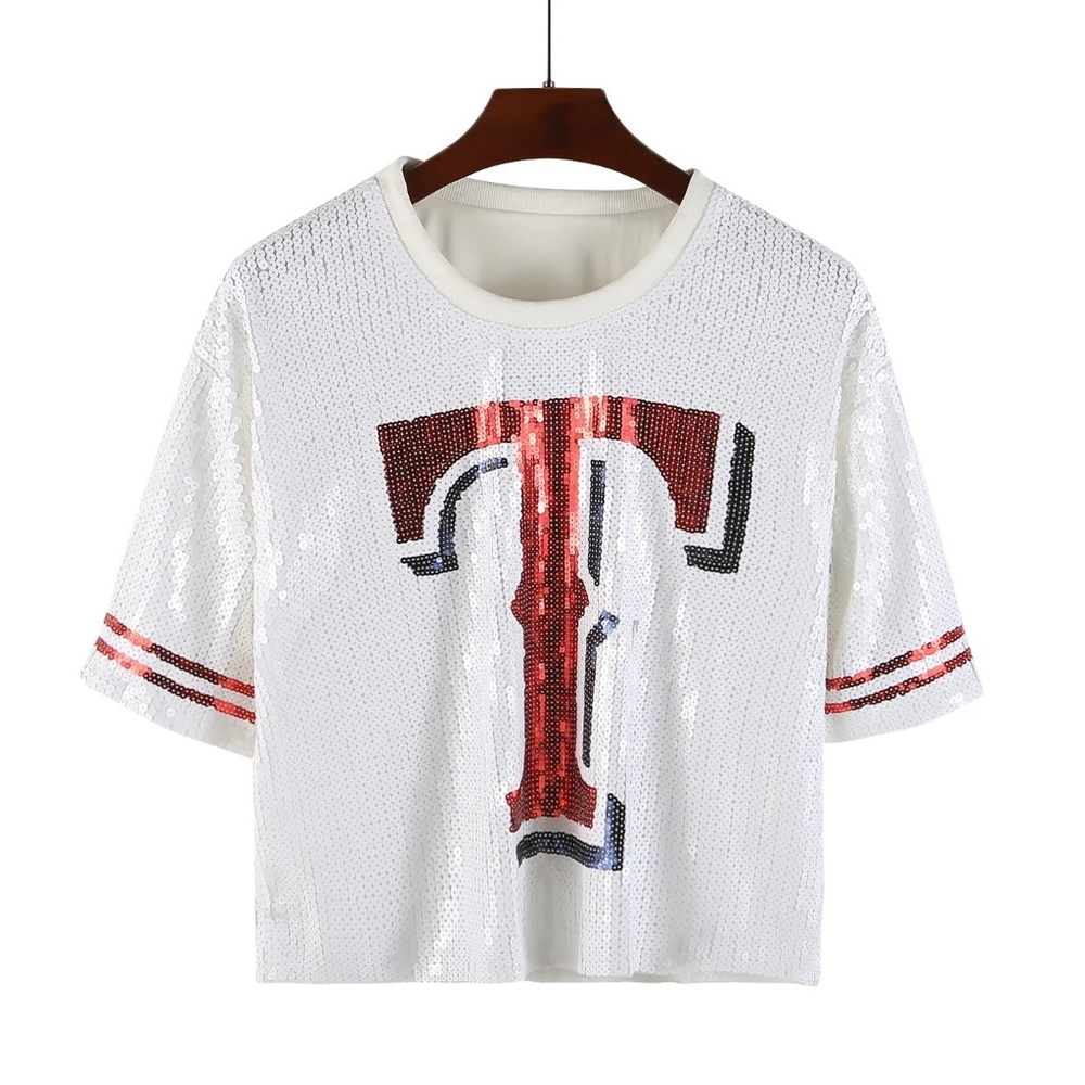 Texas Rangers Sequin Sparkly Shirt